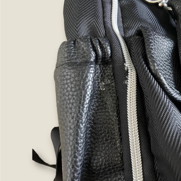 Itzy‎ Ritzy Leather Large Diaper Backpack Bag Travel Black 15" Inch PLEASE READ! - Picture 10 of 12